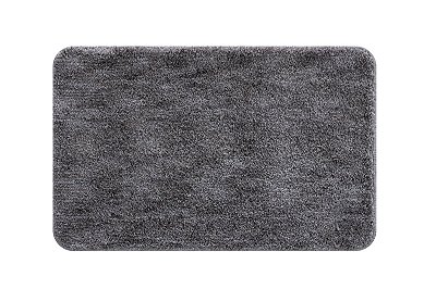 Tapete para Sala, Quarto Lotus Cinza 50x90 cm -  JOLITEX