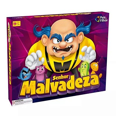 Jogo De Mesa Tabuleiro Senhor Malvadeza Desafios Divertido