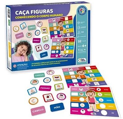 Jogo Educativo Caça Figuras Conhecendo O Corpo Humano