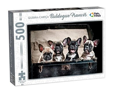 Quebra Cabeça Puzzle Buldogue Francês 500 pçs