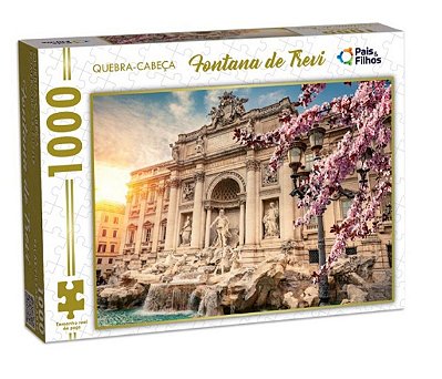 Quebra Cabeça Fontana Di Trevi 1000 Pçs Pais & Filhos