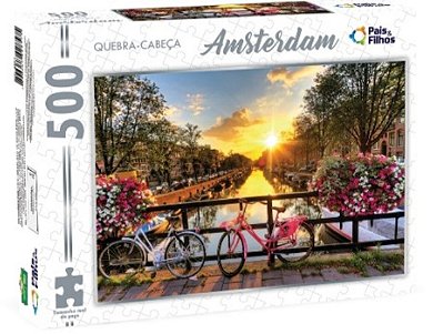 Quebra-Cabeça Amsterdam 500 peças Pais & Filhos
