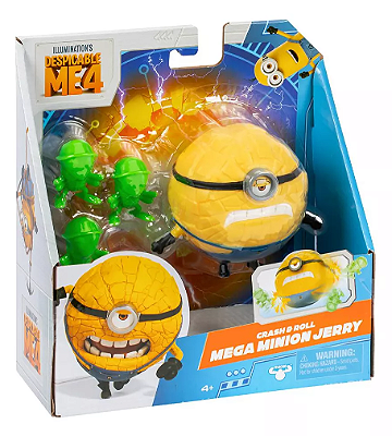 Brinquedo Boneco 10 cm Malvado Favorito 4 Mega Minion Jerry