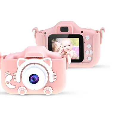 New Camera Digital Infantil Fotos Voz Com Capa Anti Queda