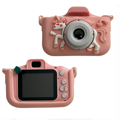 Máquina Fotográfica Digital Infantil Vídeos Fotos Unicórnio