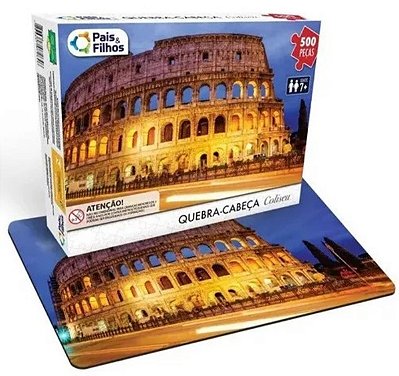 Quebra Cabeça Coliseu 500 Peças Pais E Filhos