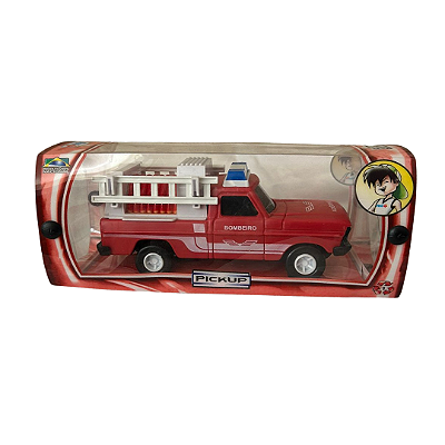 Miniatura de Carro Antigo Pickup Bombeiro Emergência