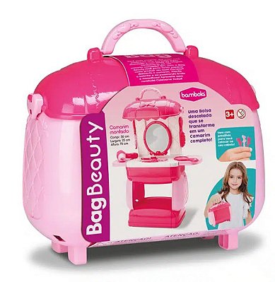 Bolsinha Vira-Camarim Infantil Bag Beauty  17 Peças Bambola