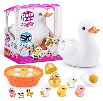 Pelúcia Interativa Pets Alive Mama Duck Surprise Candide