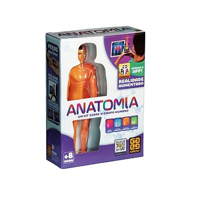 Jogo Brinquedo Educativo Anatomia Corpo Humano Grow