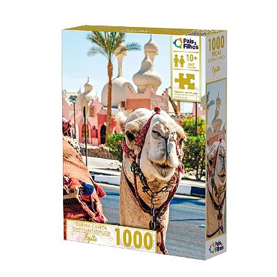 Jogo Quebra Cabeça Egito 1000 pçs Pais E Filhos