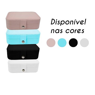 Porta Joia de Viagem Compacto Cabe Bolsa Protege Suas Joias