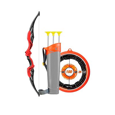 Brinquedo Infantil Super Mira Arco e Flecha Vermelho ZOOP