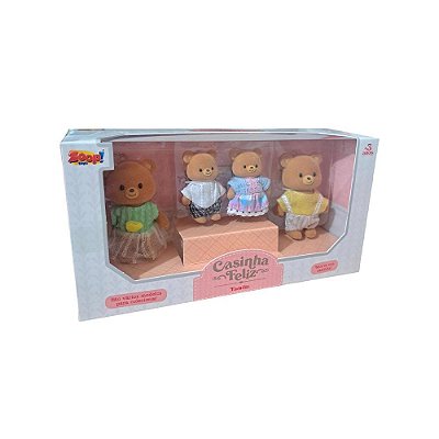 Coleção Casinha Feliz Família Urso Miniatura Zoop Toys
