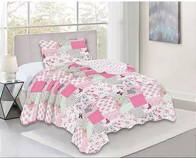 Colcha Ultrasonic Kids GARDEN Solteiro Infantil Dyuri