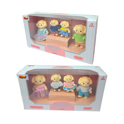 Coleção Casinha Feliz Família Cachorro Miniatura Zoop Toys