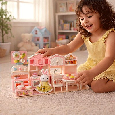 Cozinha Modulada Casinha Feliz Infantil C/28 Peças Zoop Toys
