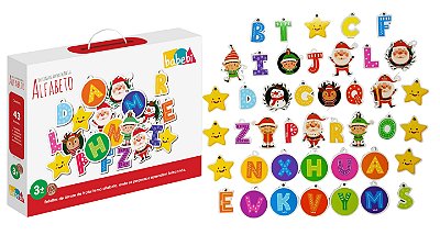 Enfeites de Árvore de Natal Alfabeto - Babebi