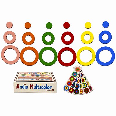 Anéis Multicolor - BrinqMutti
