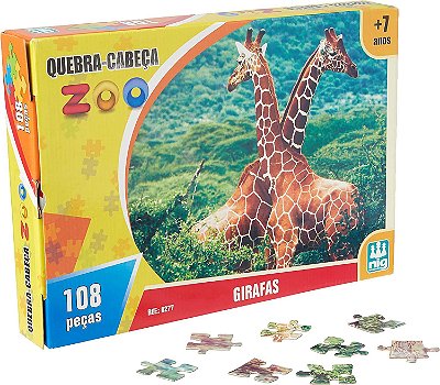 Quebra Cabeça Zoo Girafas - Nig Brinquedos
