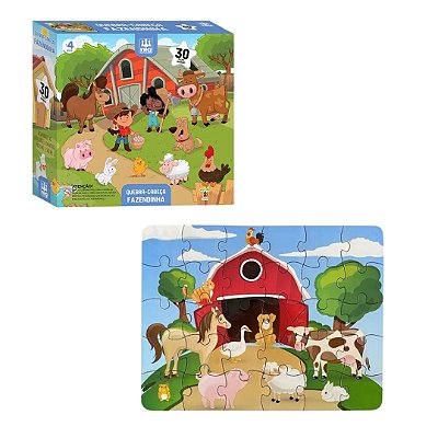 Quebra Cabeça Fazendinha - Nig Brinquedos