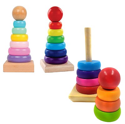 Torre de Encaixe Cores Sortidas - Toy Mix