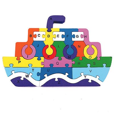 Quebra Cabeça Barco MDF - Toy Mix