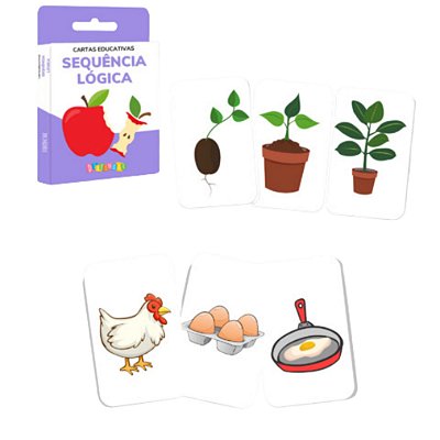 Cartas Educativas Sequência Lógica - DiBrincar