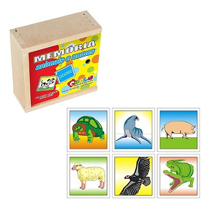 Memória Animais e Nomes - Carlu