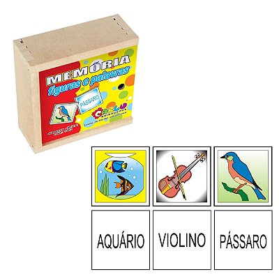 Memória Figuras e Palavras - Carlu