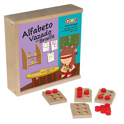 Alfabeto Vazado em Braille - Carlu