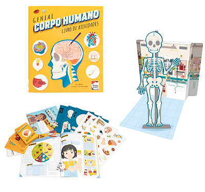 Box de Aprendizagem Grandes Ideias Genial Corpo Humano - Happy Books