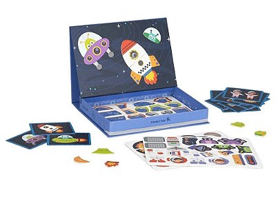 Caixa Magnética Espaço Magnetic Box Space TK674 - Tooky Toy