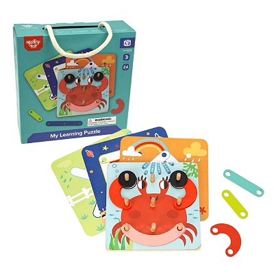 Quebra Cabeça Aprendizagem My Learning Puzzle TH123 - Tooky Toy