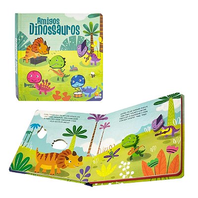 Livro Sonoro Amigos Barulhentos: Amigos Dinossauros - TodoLivro