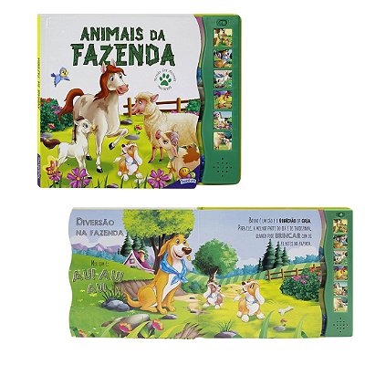 Livro Sonoro Mundo dos Animais com Sons: Fazenda - TodoLivro
