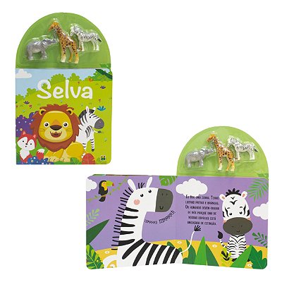 Livro com Miniaturas Aventuras para Pequeninos: Selva - TodoLivro