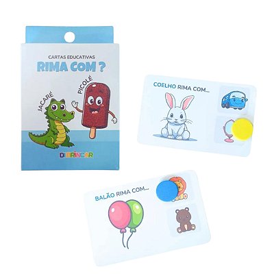 Cartas Educativas Rima Com? - DiBrincar