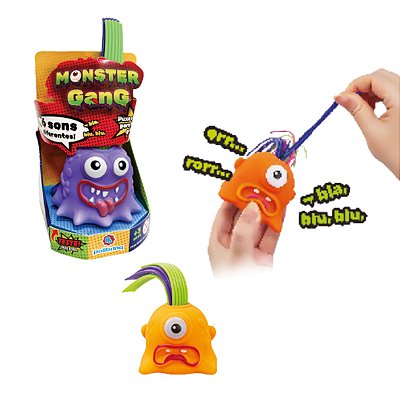 Monster Gang Monstrinhos 6 Sons Diferentes 1 UN Sortido - Polibrinq
