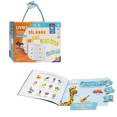 TodoLivro Play Livro com Quebra Cabeça Sílabas - TodoLivro