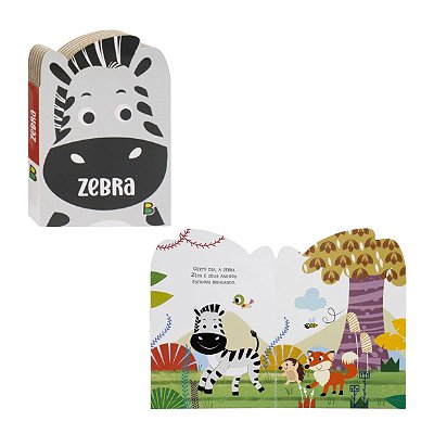 Meus Amiguinhos Um Livrinho Recortado: Zebra - TodoLivro