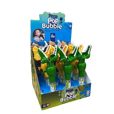 Pega Pop Bubble Pega Coisa Bolha de Sabão Bastão 25cm 1UN Animais Diversos DPB-091 - Fenix