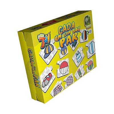 Jogo Cada Um Com Seu Par Textura MDF POP018 - Paper Toy