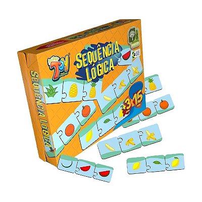 Sequência Lógica Reconhecendo as Frutas 15 Peças MDF POP021 - Paper Toy