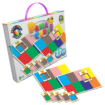 Passa Cores 22 Peças MDF SM028 - Seemear