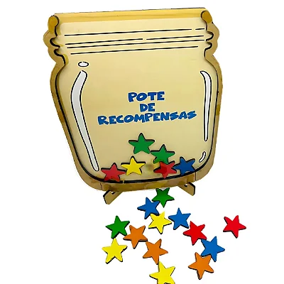Pote de Recompensas - Materiais para Brincar