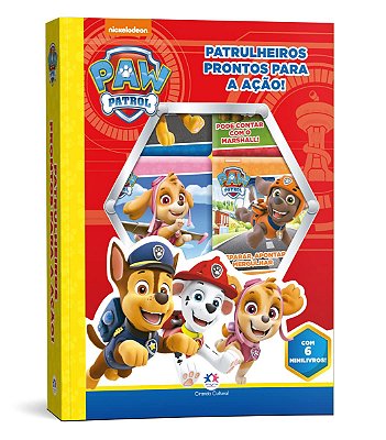 Livro Box Com 6 Minilivros Patrulha Canina Patrulheiros Prontos Para a Ação - Ciranda Cultural