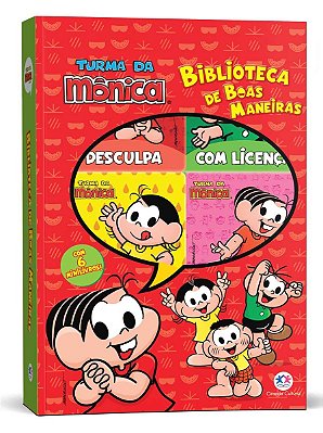 Livro Box com 6 Minilivros Turma da Mônica Biblioteca das Boas Maneiras - Ciranda Cultural
