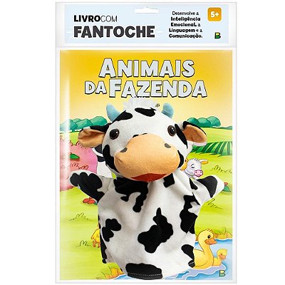 Livro com Fantoche: Animais da Fazenda - TodoLivro