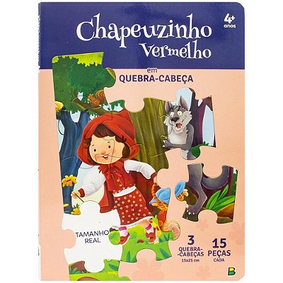 Quebra Cabeça QC 20x27 Clássicos: Chapeuzinho Vermelho - TodoLivro